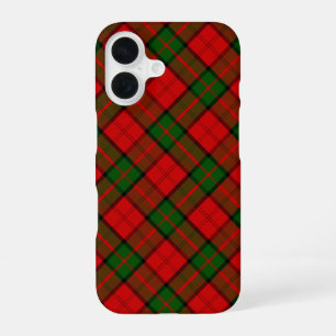 Dunbar tartan red green plaid iPhone 16 case