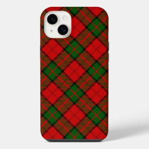 Dunbar tartan red green plaid iPhone 14 plus case