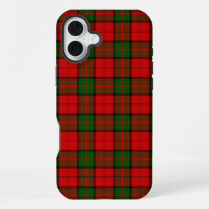 Dunbar tartan red green plaid iPhone 16 plus case