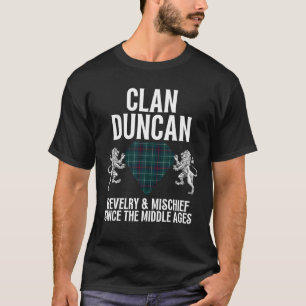 Duncan Clan Scottish Name Coat Of Arms Tartan Fami T-Shirt