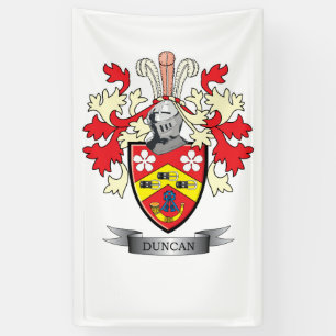 Duncan Family Crest Coat of Arms Banner