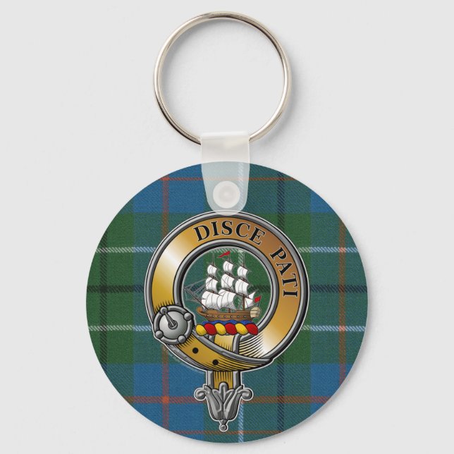Duncan Tartan & Badge Key Ring (Front)