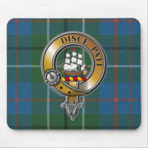 Duncan Tartan & Badge Mouse Pad