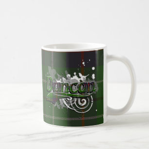 Duncan Tartan Grunge Coffee Mug
