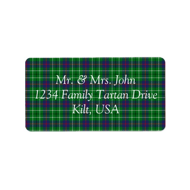 Duncan Tartan Label (Front)