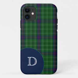 Duncan Tartan Plaid Monogram iPhone 5S Case