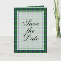 Duncan Tartan Save The Date