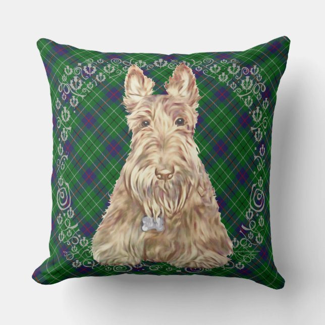 Duncan Tartan Scottie Cushion (Front)