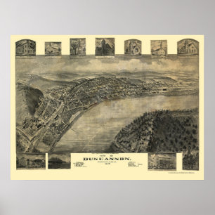 Duncannon, PA Panoramic Map - 1903 Poster