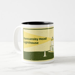 Duncansby Head Lighthouse Two-Tone Coffee Mug