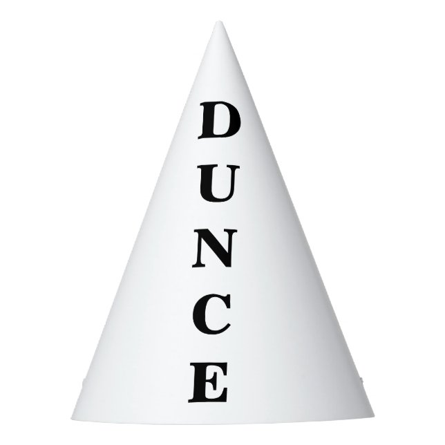 Dunce cap office party humor Party Hat (Front)