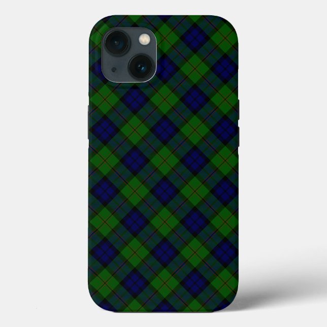 Dundas tartan blue green plaid Case-Mate iPhone case (Back)