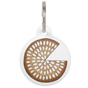 Dundee Cake Scotland Scottish Food Fruit Cake Pet Tag