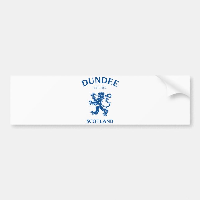 DUNDEE Scotland Bumper Sticker (Front)