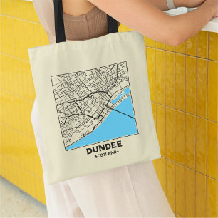 Dundee, Scotland City Map Tote Bag