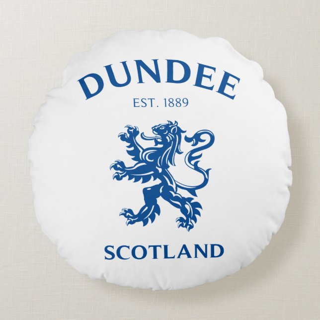 DUNDEE Scotland Round Cushion (Front)