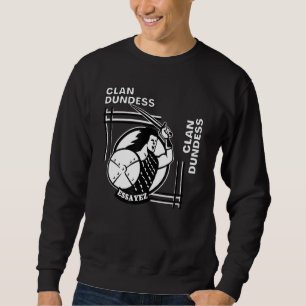 Dundess Clan Gaelic Motto Swordsman Sweatshirt