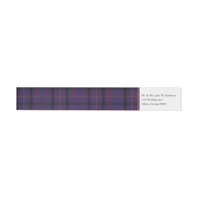 Dundonald Plaid Wrap Address Labels (Individual)