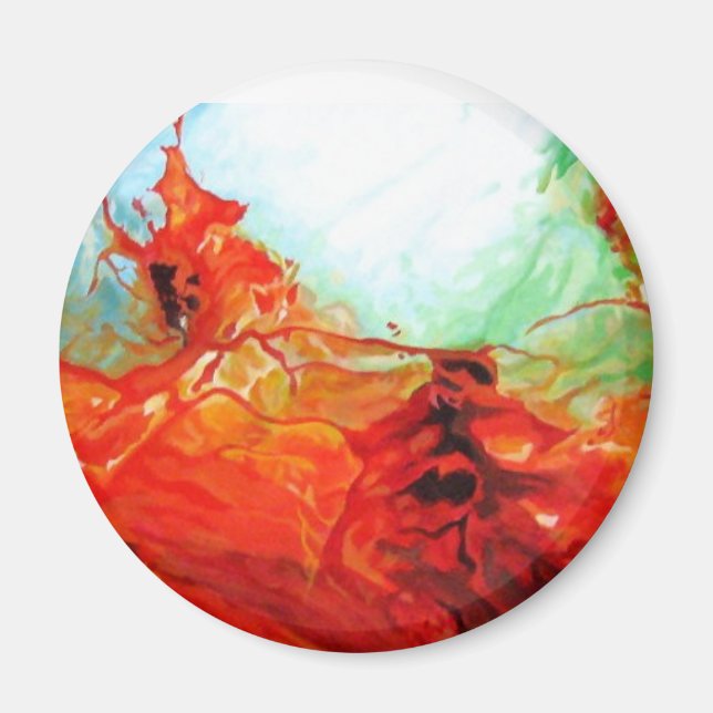 Dune Art - Original Abstract Art Decorative Modern Magnet (Front)