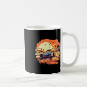 Dune Buggy Clic Beach Car Retro Vintage Sunset Gra Coffee Mug