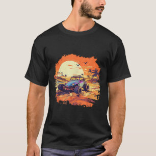 Dune Buggy Clic Beach Car Retro Vintage Sunset Gra T-Shirt