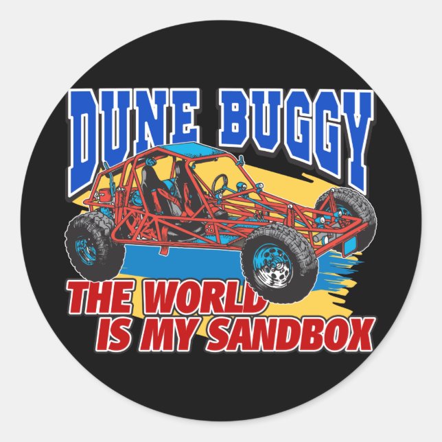 Dune Buggy Sandbox Classic Round Sticker (Front)