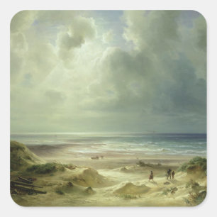 Dune by Hegoland, Tranquil Sea Square Sticker