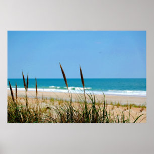 Dune Grass & The Atlantic Ocean Poster