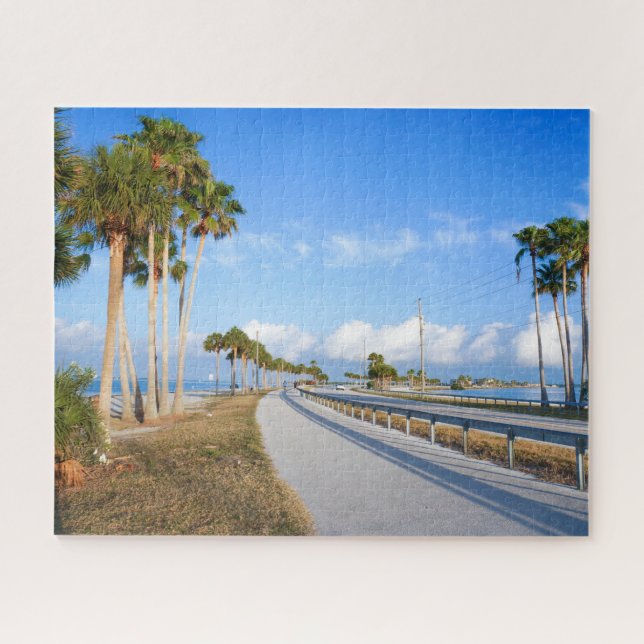 Dunedin Causeway, connected to honeymoon island. Jigsaw Puzzle (Horizontal)