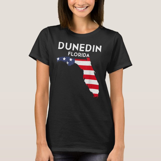 Dunedin Florida USA State America Travel Floridian T-Shirt (Front)
