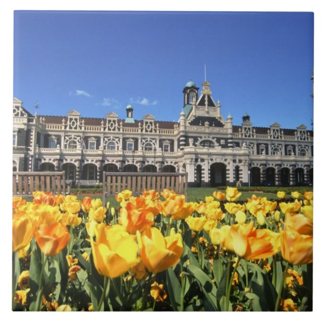 Dunedin Railway Station Ceramic Tile (Front)