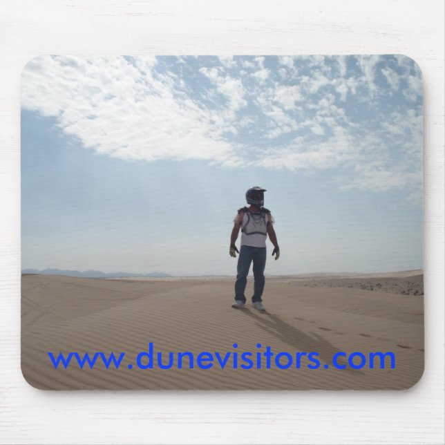 dunevisitor on top of the dunes, w... - Customised Mouse Pad (Front)