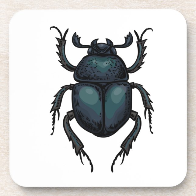 Dung beetle coaster (Front)