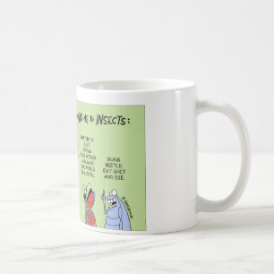 Dung beetle contemplates the meaning of life coffee mug