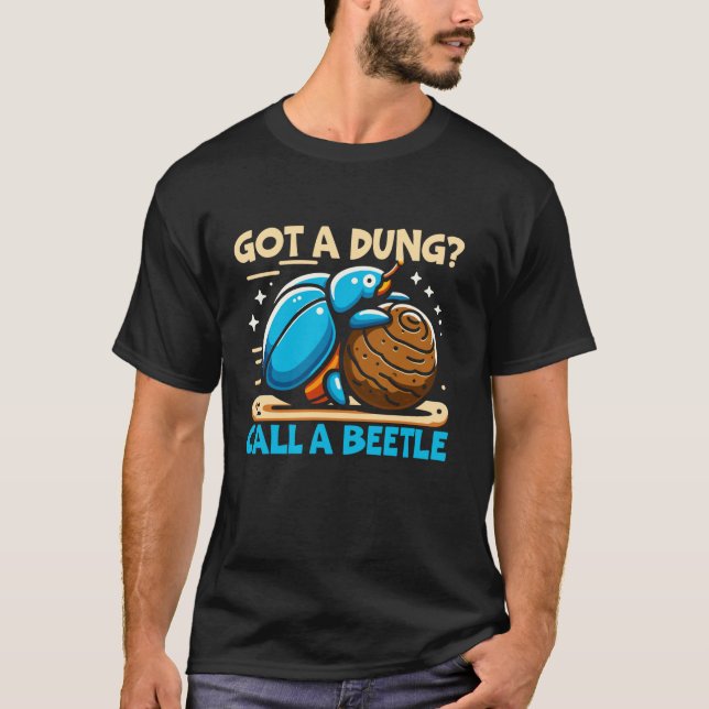 Dung Beetle Insect Lover Entomology Future Entomol T-Shirt (Front)