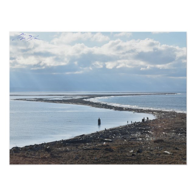 Dungeness Spit from the Lighthouse Poster (Front)