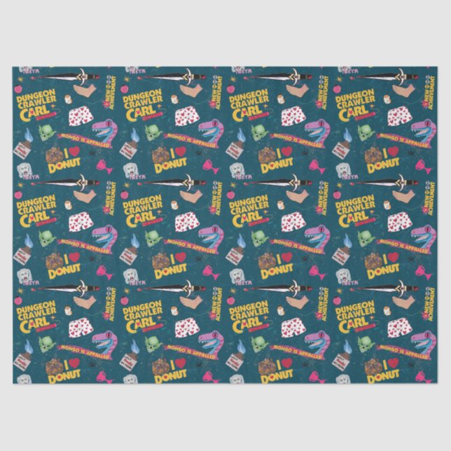 Dungeon Crawler Carl Wrapping Paper Blue (Front)
