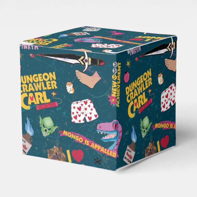Dungeon Crawler Carl Wrapping Paper Blue Favour Box (Front Side)