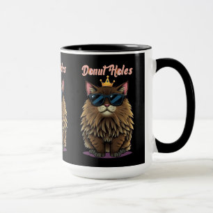 Dungeon Crawler Doughnut Holes Black Mug