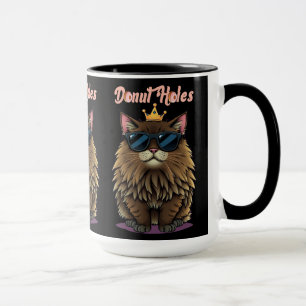 Dungeon Crawler Doughnut Holes Black Mug