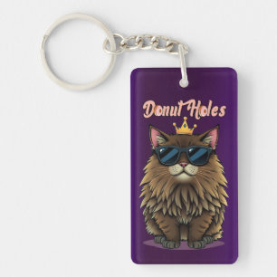 Dungeon Crawler Doughnut Holes Purple Key Ring