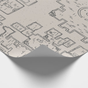 Dungeon Crawler Map Wrapping Paper