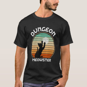 Dungeon D20 Game Meowster Rpg Dice Curse Of The Ca T-Shirt