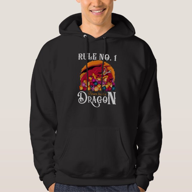 Dungeon Dice Shirt Never Trust A Dragon RPG Gamers (Front)