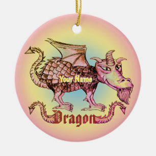 Dungeon Dragon Ceramic Ornament