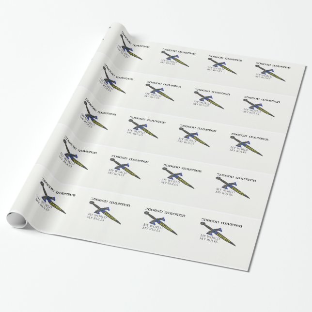 Dungeon Master Damien Wrapping Paper (Unrolled)