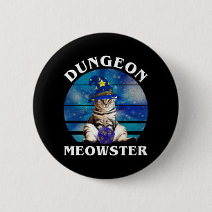 Dungeon Meowster 6 Cm Round Badge