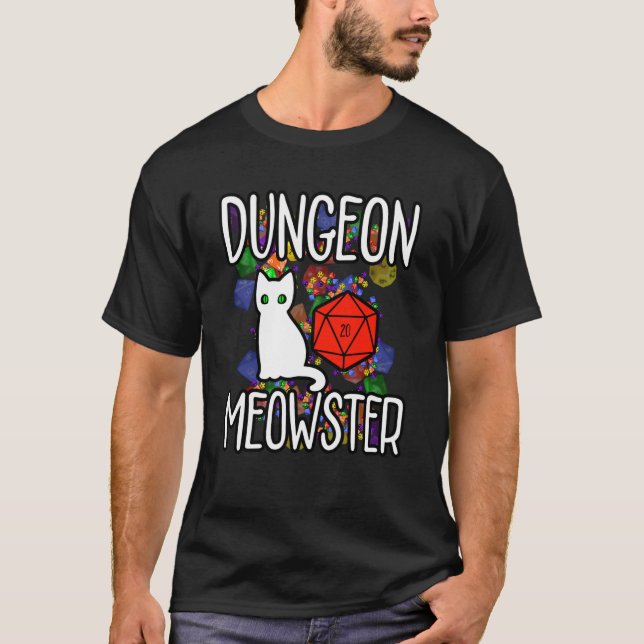 Dungeon Meowster  Best Rpg & Cat Lover Ever  2021 T-Shirt (Front)