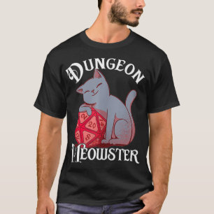 Dungeon Meowster Dragon Role Playing Game Dice D20 T-Shirt