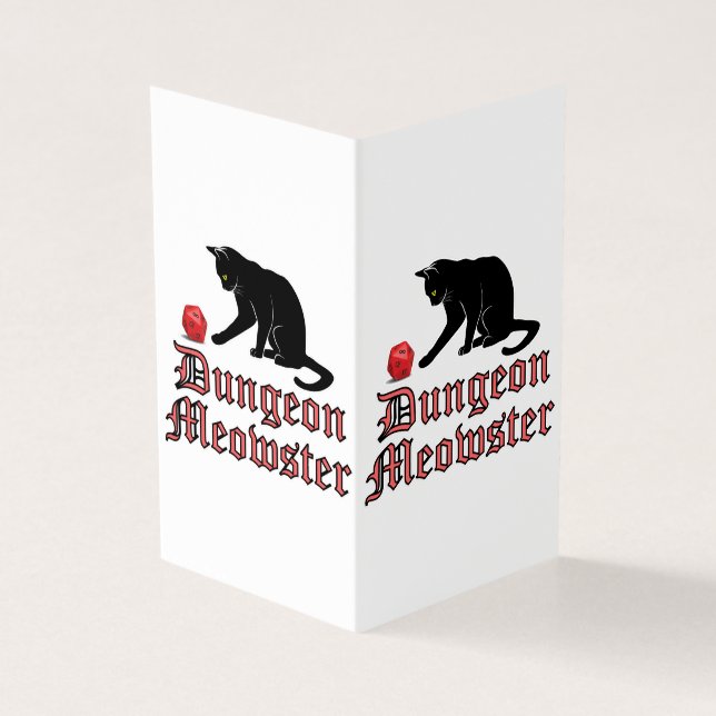Dungeon Meowster Funny RPG Cat with Dice (Outside)